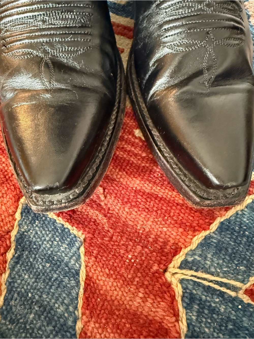 Lucchese Black Nicole Boots 10 - Picture 4 of 7
